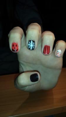 Halloween nails done by lauren