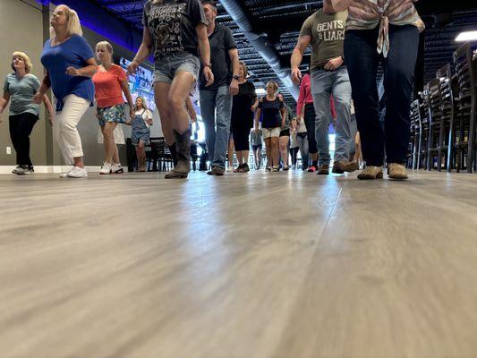 Line dancing!