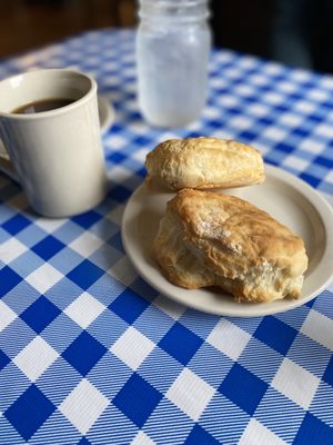 Good sized complimentary biscuits