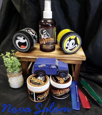 Suavecito pomade 
Firm hold
Original 
Combs 
Shine