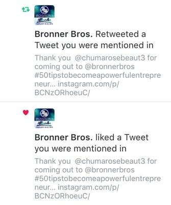 Bronner Bros International Tradeshow Liked and Retweeted about Chuma Rose Beauty Supply.