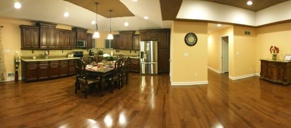 Kitchen where residents serve their meals daily.