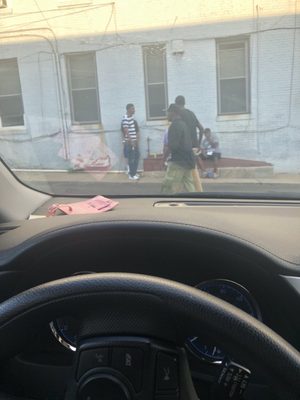 People always standing around when trying to use the atm! Very intimidating!