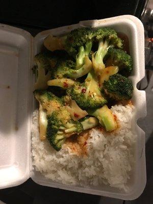 Broccoli with garlic sauce