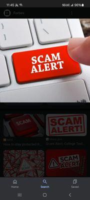 Scam alert