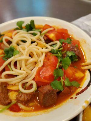 Tomato beef noodles soup: little sweet but overall is good