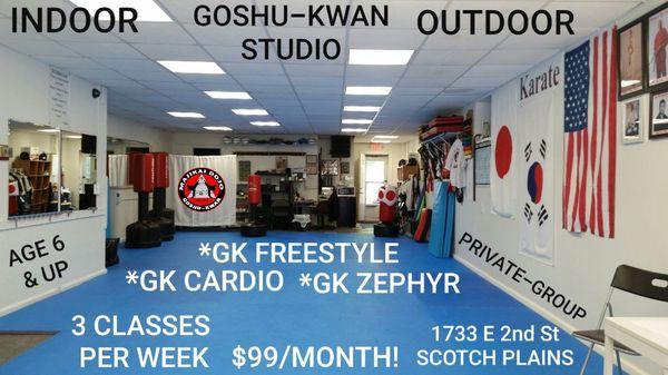 Currently Special Rate! First Month, $99 for 3 classes per week, including indoor private and outdoor group lessons.