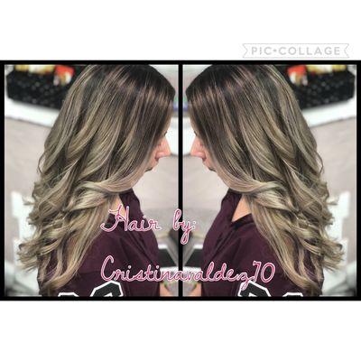 Ashy balayage