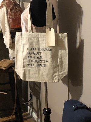 Love the tote.