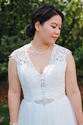 I let Sylvia and her team work on my Allure Romance wedding dress