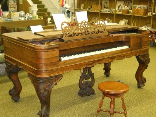 Come and play our square grand piano that was made in 1865