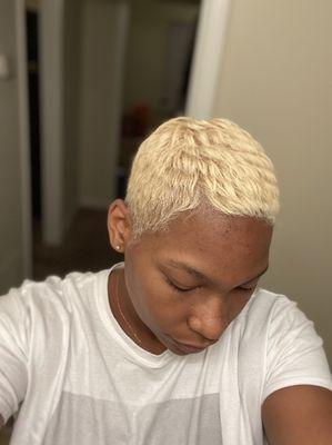 Platinum Blonde Pixie