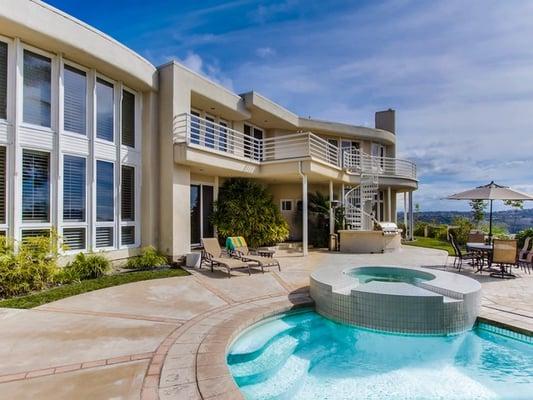 Pool with a view from Del Mar Indra Group listing