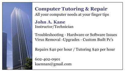 Affordable Computer Tutoring & Repair