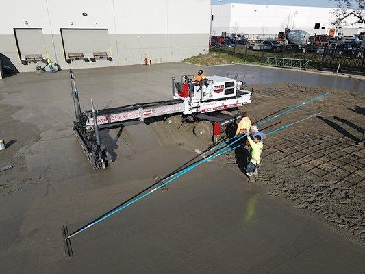 Industrial concrete work by United Paving Co.