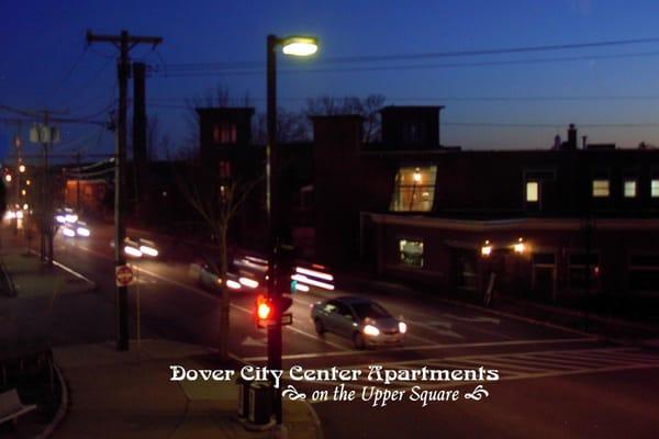 View of Cocheco Mills from Dover City Center Apartments on the Upper Square