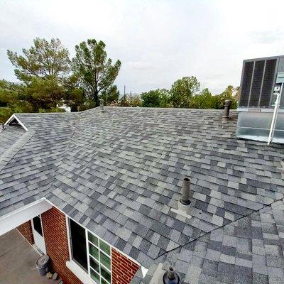 Roofing completed for satisfied customer