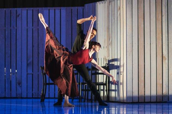 Henry Max McCall & Morgan Sicklick in Garrett Ammon's "The Sandman" with Gasoline Lollipops - Premiered 2/14/2020. Photo by Amanda Tipton.