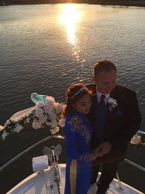 A wedding we shot on the yacht "Airspeed Alive"