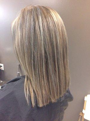 A touch of silver to spice it up Accepting new appointment for olaplex treatment and toner. #hair #balayage #colorist