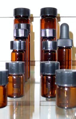 Amber Glass Tincture Bottles and Vials