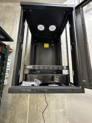 Data cabinet mount for IT company