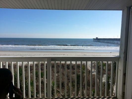 View from oceanfront room.