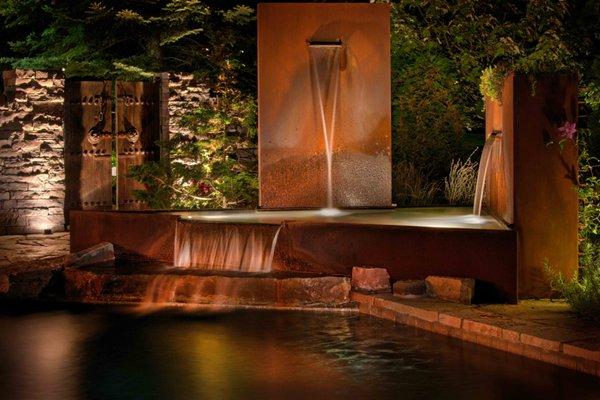 Corten and Stone Water Feature