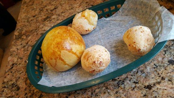 Pastry with chicken and cream cheese, and the cheese rolls are three for a dollar!