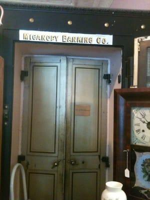 Antique store in old bank