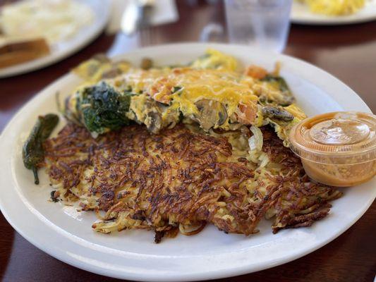 Veggie omelette