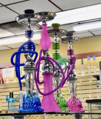 Colorful, unique bongs.