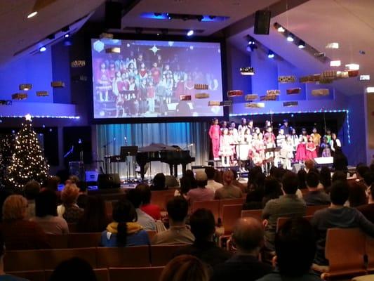 Christmas Season Childrens Choir.  Cute... :-)