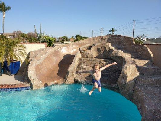 Grandkids enjoying the pool