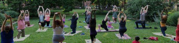 Outdoor yoga Medford MA