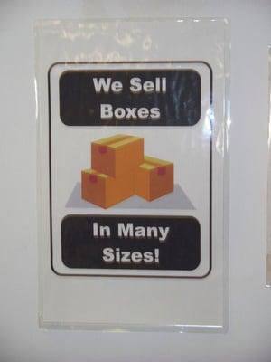 Boxes in 30 sizes