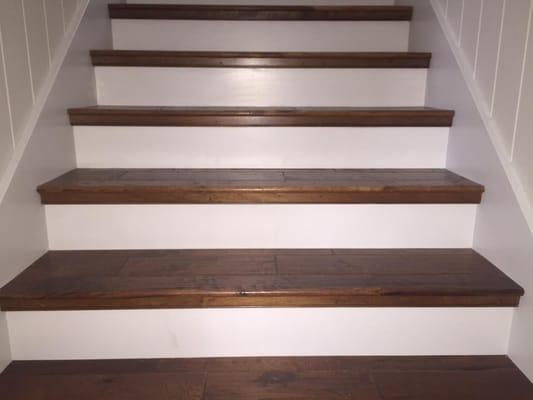 Another photo of a recent set of stairs we built on Wing's Neck with Peter Coffin Builders...