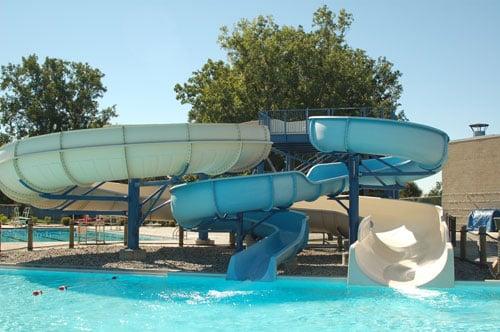 A twirly and swirly  tube and body slide. For children and adults above 48" in height.