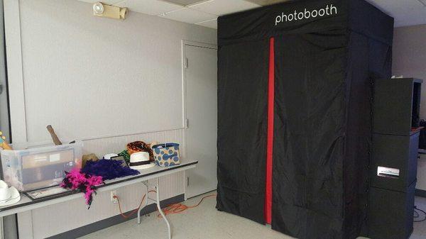 We have a beautiful Photobooth with a large variety of props included...