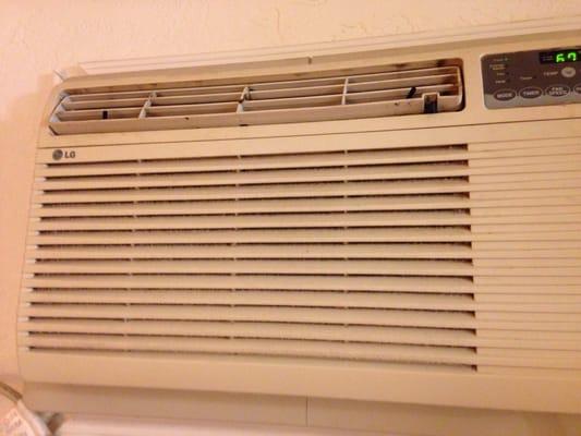 Dirty air conditioner... Zoom in and take a look