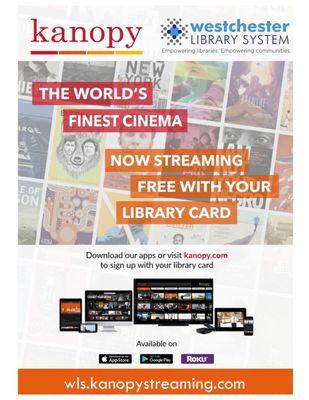 Stream movies with your Library Card!