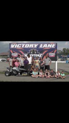 a winner circle pic of me and my car at keystone raceway park!