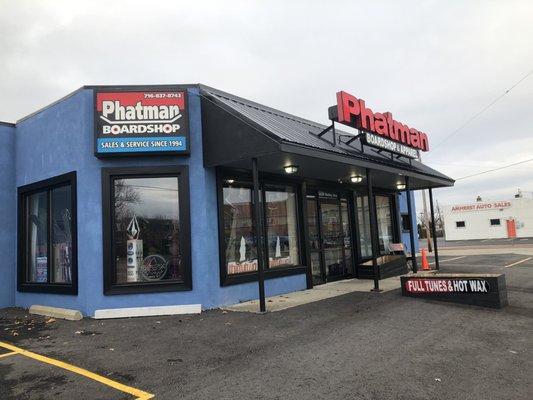 Knab Builders did the complete build out of our new store Phatman Boardshop 4430 Bailey Ave.