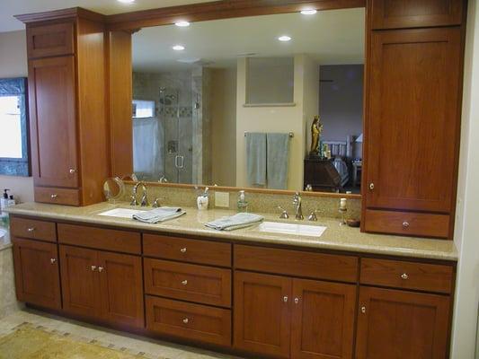 custom bathroom cabinetry