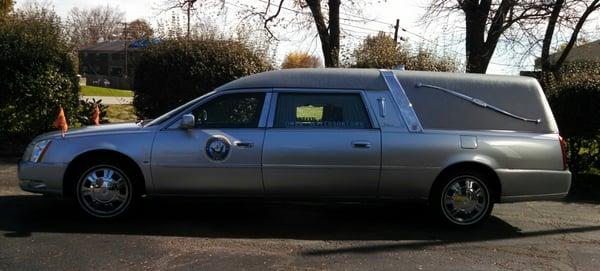 We have magnetic military insignias to place on our hearse to honor our Veteran's branch of Service.