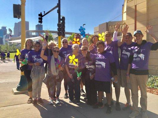 Our 2017 Walk to End Alzheimer's Team!