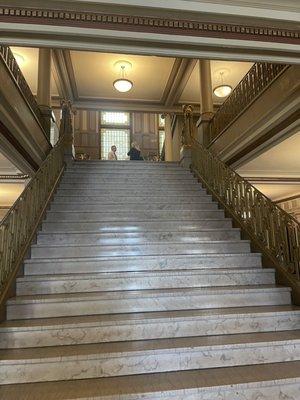 Stairs in historic building