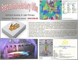 Introductory Special - BioPulsar Reading, Massage, Light Therapy and Colonic all for $99.00