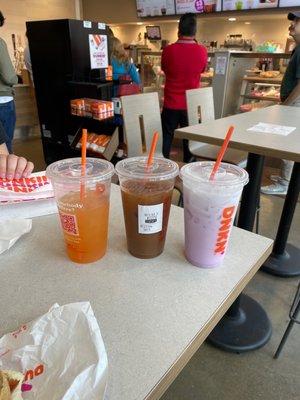 My drinks at Dunkin