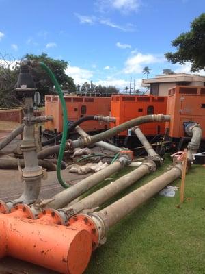 Sewer Bypass at Maui Mall in Kahului